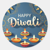 Diwali Aufkleber für Geschenk Set (Vorderseite)