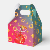 Diwali Bollywood Gastgeschenk Box Dancer Geschenkschachtel (Rückseite)