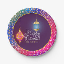 Diwali Bollywood Lanterns Glitzern Personalisiert
