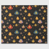 Diwali Candles Geschenkpapier (Flach)