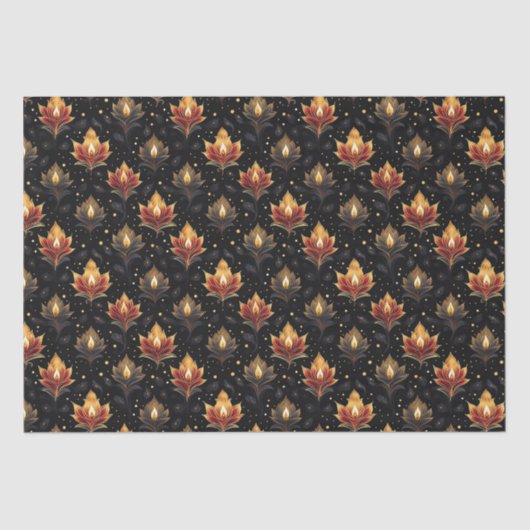 Diwali Candles Seidenpapier (Vorderseite)