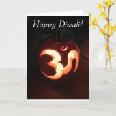 Diwali Card Karte (Gelbe Blume)