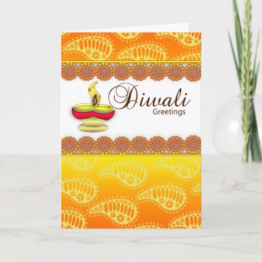 Diwali Card Karte (Vorderseite)