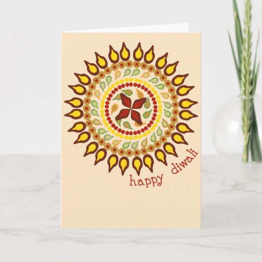 Diwali Card Karte (Vorderseite)
