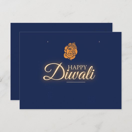 Diwali Celebration Party Postkarte (Vorne/Hinten)