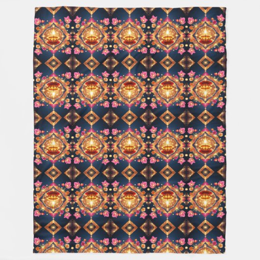 Diwali Celebrations Fleecedecke (Vorderseite)