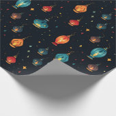 Diwali Colorful Lanterns Geschenkpapier (Ecke)
