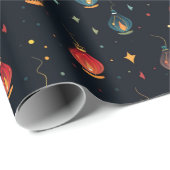Diwali Colorful Lanterns Geschenkpapier (Rolleneckpunkt)
