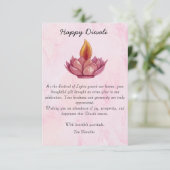 Diwali Dankeschön Karte (Stehend Vorderseite)