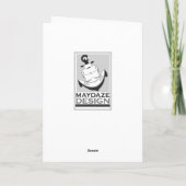 diwali diya bokeh candle karte (Rückseite)