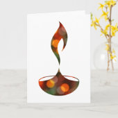 diwali diya bokeh candle karte (Gelbe Blume)