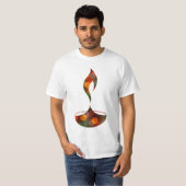 diwali diya bokeh Kerze T-Shirt (Vorne ganz)