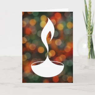 diwali diya bokeh Lichter Karte