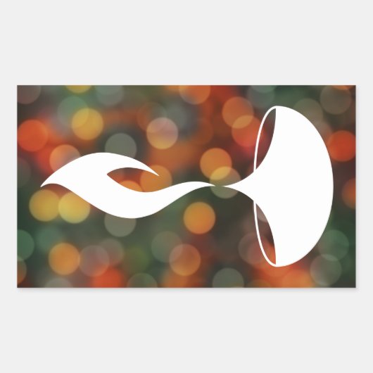 diwali diya bokeh Lichter Rechteckiger Aufkleber (Vorderseite)