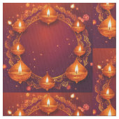 Diwali Diya Fabric Stoff (Nahaufnahme)