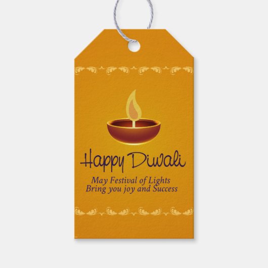 Diwali Diya Geschenkanhänger (Vorderseite)