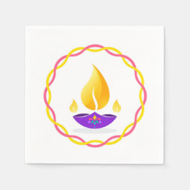Diwali Diya Napkins Serviette