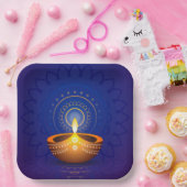 Diwali Diya Papierplatte Pappteller (Party)