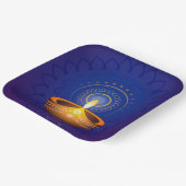 Diwali Diya Papierplatte Pappteller (Gewinkelt)