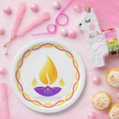 Diwali Diya Papierplatte Pappteller (Party)