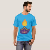 Diwali Diya T - Shirt - Feiern Sie das Festival vo (Vorne ganz)
