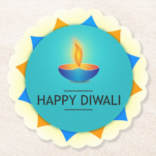 Diwali Diya Untersetzer