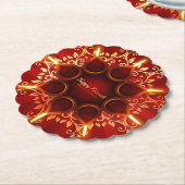 Diwali Diya Untersetzer (angewinkelt)