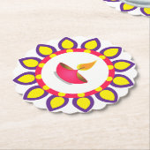 Diwali Diya Untersetzer (angewinkelt)