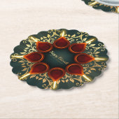 Diwali Diya Untersetzer (angewinkelt)