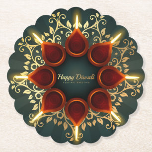 Diwali Diya Untersetzer