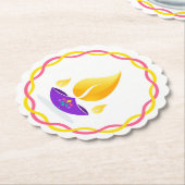 Diwali Diya Untersetzer (angewinkelt)