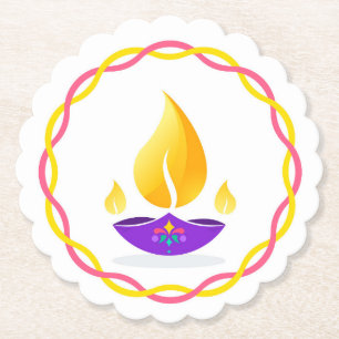 Diwali Diya Untersetzer