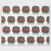 Diwali Farbige Herzen Geschenkpapier (Flach)