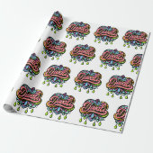 Diwali Farbige Herzen Geschenkpapier (Ungerollt)