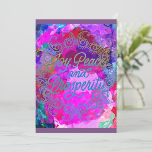 Diwali-Feier Einladung (Stehend Vorderseite)