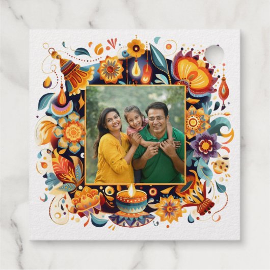 Diwali-Feier Geschenkanhänger (Rückseite)