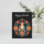 Diwali-Feier Postkarte (Stehend Vorderseite)