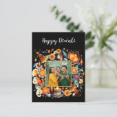 Diwali-Feier Postkarte (Stehend Vorderseite)