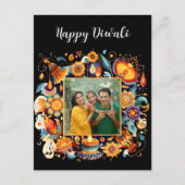 Diwali-Feier Postkarte (Vorderseite)