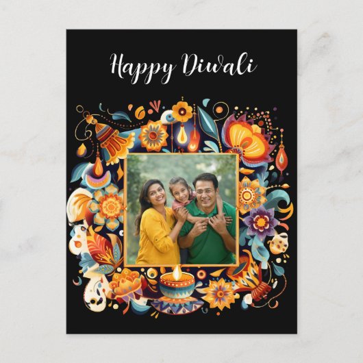 Diwali-Feier Postkarte (Vorderseite)
