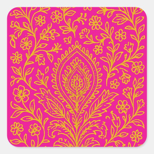 Diwali-Feiern Quadratischer Aufkleber (Vorderseite)