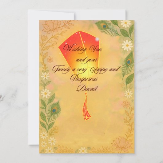 Diwali feiertagskarte (Vorderseite)