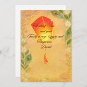 Diwali feiertagskarte (Vorne/Hinten)