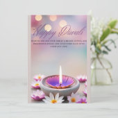 Diwali feiertagskarte (Stehend Vorderseite)