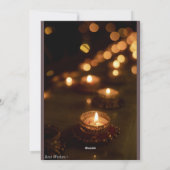 Diwali feiertagskarte (Rückseite)