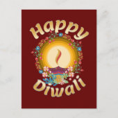 Diwali Festival of Lights Hindu Sikh Jain Postkarte (Vorderseite)