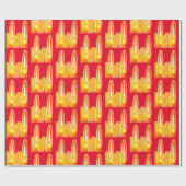 Diwali Festival of Lights Kerzen Typografie Geschenkpapier (Flach)