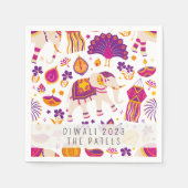 Diwali Festival of Lights Napkin Serviette (Vorderseite)