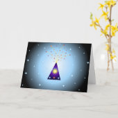 Diwali Feuerwerke - Karte (Gelbe Blume)