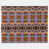 Diwali Fireworks Fleecedecke (Vorderseite (Horizontal))